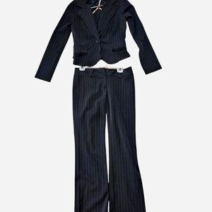 Wet Seal Black Pinstripe Women's Pantsuit